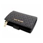 Michael Kors Portefeuille Jet Set de voyage à deux volets pour femme avec fermeture éclair Noir, Noir , 2 volets