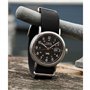 Timex Weekender unisexe 40 mm, Noir/argenté/noir, Moderne