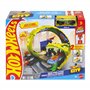 Hot Wheels Station-Service Serpent Coffret avec véhicule en métal moulé à l’échelle 1/64, 2 modes de jeu, looping et piste Speed