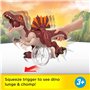 Fisher-Price Imaginext Figurine La Course du Spinosaure Jurassic World : Renaissance de 23 cm qui se jette en avant et claque se