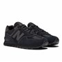 New Balance Homme NB 574 Sneakers, Noir (Triple Black Eve), 43 EU