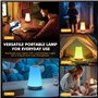 HOOMOOZ Lampe de Chevet Veilleuse LED Tactile avec 13 Couleurs RGB, Lampe de Nuit avec 3 Modes d'Éclairage, Veilleuse Allaitemen