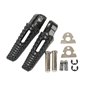 TCMT Noir Piquets de pied arrière pour moto Footpeg Repose-pieds support Ensemble pour Suzuki V-Strom GSXR 750 2006-2014