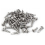 sourcing map 50pcs Vis Autotaraudeuse Vis Autoperceuse à Tête Cylindrique Cruciforme M4.2 x 16mm #8 Filetage 410 Acier inoxydabl