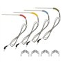 Bowarepro Lot de 4 sondes de rechange pour barbecue Weber Igrill 2 Igrill Mini Igrill 3 - Kit de rechange pour barbecue à viande