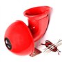 YIYDA Klaxon de voiture Klaxon électrique de voiture rouge 150db Car Horn 12V Haut-parleur Klaxon son de taureau Klaxon en métal