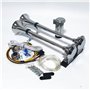 YIYDA Klaxon de camion Air Horn 24V Klaxon pneumatique Klaxon de voiture argent Haut-parleur 165db Horn Chrome Zinc Double tube 
