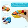 Jouets Bain Bebe(6PCS),Jouets pour Le Bain-Bateau,Jouets flottants de Bain Doux, Jouets d'eau d'apprentissage de Bathtub et Joue