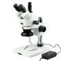 AmScope Sm-1tsy-144 a 7 x -90 X microscope trinoculaire Inspection Zoom microscope stéréo avec 144-led 4 zones lumière