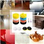 ZZQVIP 80mm Tampon de Polissage de Voiture, 32 PCS Kit Polissage Voiture, Pad Polissage Adaptateur de Perceuse et Tampons de Cir