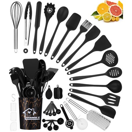44 Pièces Ustensiles de Cuisine