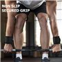 Fitness Crochets d'haltérophilie pour hommes et femmes (paire) - Sangle Tirage Musculation avec Antidérapants, Sangle Musculatio