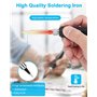 Zhufas Fer à Souder, 80W Kit de Fer a Soudure, Fer à Souder Etain de Précision avec Pompe à Dessouder, Temperature Réglable 180~