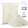 Kit de cire de soja de qualité supérieure - Cire de soja naturelle - Mèches 100 % coton - 100 autocollants pour mèche - 2 suppor
