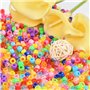 Perles Colorées 1800Pcs TIMESETL Perles de Poney Bracelet Perles pour Bracelet, Perles Colorées pour Enfiler 6x8mm Perles pour B