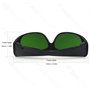 FREEMASCOT Lunettes de protection laser professionnelles IPL 200 nm - 2000 nm - Longueur d'onde UV 400 - Pour beauté laser et pr