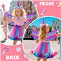 PQETBV Costumes de Licorne pour Enfants, Deguisement Licorne Fille Princess Enfant, Cosplay Carnaval Fête Anniversaire Cadeaux p