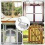 Lot de 2 Verrous de Porte à Ressort Automatique avec vis et Tournevis pour Fenêtres Portes Darmoire Portes de Balcon Portes de J
