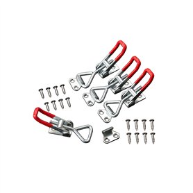 4 Pièces Loquet à Bascule Cadenas en Métal