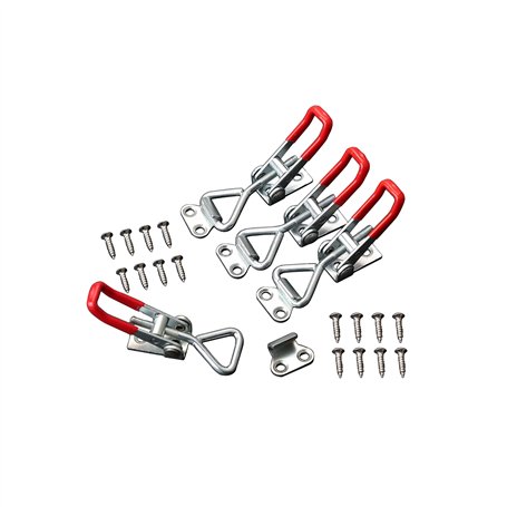 4 Pièces Loquet à Bascule Cadenas en Métal