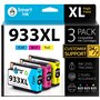 Smart Ink Cartouches d’Encre Compatibles Alternative pour HP 932xl/933xl 932 933 Pack de 3 (Black Cyan Magenta Jaune) avec Systè