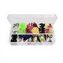 VOANZO Kit de 101 leurres de pêche avec boîte de rangement incluant Crankbaits Swimbaits Spinnerbaits et émerillons pour pêche à