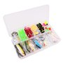 VOANZO Kit de 101 leurres de pêche avec boîte de rangement incluant Crankbaits Swimbaits Spinnerbaits et émerillons pour pêche à