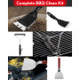 Kit de Nettoyage pour BBQ avec brosses en Acier et grattoir à Gril – Set de 3 brosses en INOX pour Grils à gaz, à Charbon et gri