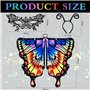 3 Pièces Costume d'ailes de Papillon pour Femme Ailes Papillon d'Écharpe avec Masques et B