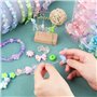 Guyode 8 Paquets Perles Assortiments Acrylic Beads Pendentif Serti de Fleurs de Papillons et de Coeurs Perle pour Bracelet Diffé
