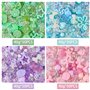 Guyode 8 Paquets Perles Assortiments Acrylic Beads Pendentif Serti de Fleurs de Papillons et de Coeurs Perle pour Bracelet Diffé