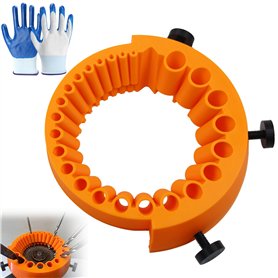 SI SEN Affuteuse Foret, Affuteur de Foret pour Meuleuse D'angle et Meuleuse de 125 mm, Dispositif de Meulage de Forets pour le M SI SEN Affuteuse Foret