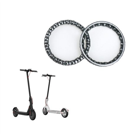 Fututech 2 Pcs Roulement de Roue Avant pour Xiaomi M365 Pro Pro2 1S Roulements à Billes en Acier Inoxydable Pièce de Rechange po