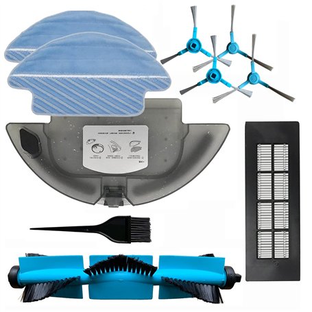 REYEE 1 réservoir d'eau + 1 Chiffon de Nettoyage + 2 brosses latérales + 1 Brosse Principale + 1 Pinceau pour Cecotec Conga Séri