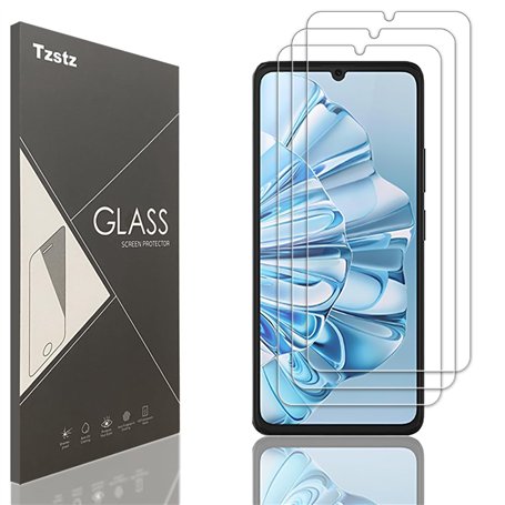 Tzstz 3 Pièces Verre Trempé D'écran Protecteur pour CUBOT A20 Dureté 9H Anti Rayures HD Film de Protection D'écran