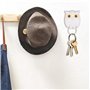 Hibou Crochets Porte Clés, 2 pcs Crochet Clé Hibou, Tableau à clés pour montage mural pour accrocher les clés dans l'entrée du b