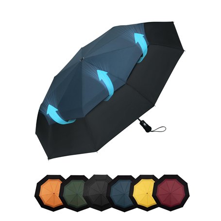 Chakipee Parapluie Pliant Compact - Parapluie Homme Automatique Resistant Vent