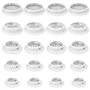 20 Pièces 5 Tailles Grille d'aération Trou Inox Blanc Ronde Grille Ventilation (19mm/25mm/29mm/35mm/53mm) Cuisine Meubles Grille