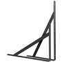 STARVAST Equerre Etagere Murale, 4 Pcs Supports Triangulaires de 90 Degrés en Acier, Équerres Étagères 250mm x 160mm, Support d'