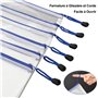 STARVAST 20 Pcs Pochette A4 Zippée, Pochette à Fermeture Éclair, Pochette Document Chemise PVC Mesh de Rangement Fichiers A4 pou
