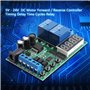 Carte Contrôleur de Moteur DC 5V-24V 83mA, Contrôleur de Moteur Avant/Arrière avec Relais Temporisé, Relais de Cycles Temporels,