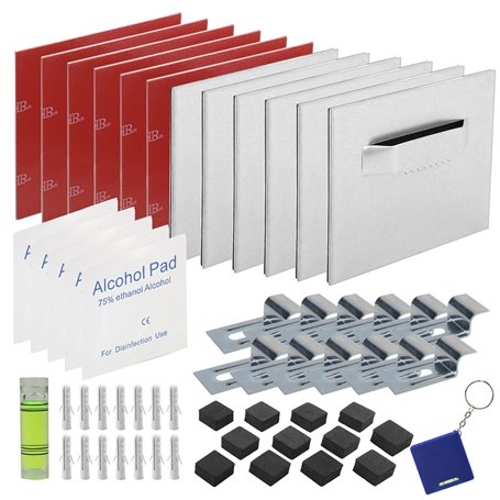 Delamiya Lot de 12 crochets de suspension auto-adhésifs puissants 3M - Surface adhésive extra forte 3M - Pour photos et miroir -