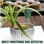 4PCS Humidimètre Sol pour Plantes, 3 en 1 Humidimètre pour Plantes, Compteur de Sol avec PH/Température/Lumière, Convient pour J