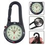 Nizirioo 1 montre d'infirmière : montre à quartz multifonctionnelle avec mousqueton, petite montre de ceinture lumineuse pour mé