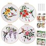 Kit Broderie Débutant: 4 Pièce Kit de Démarrage de Broderie