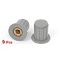 sourcingmap 9 pièces de rechange Audio contrôle du volume potentiomètre Boutons 4 mm de diamètre