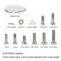 Becory Kit de réparation de lunettes, 1100 petites vis et 5 paires de plaquettes de nez en acier inoxydable avec micro tournevis