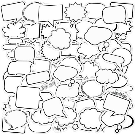 90 Autocollants À Cadre À Bulles