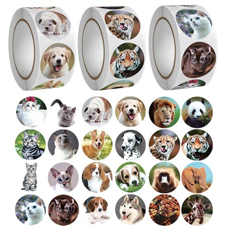 NYGGTYK 1500 Autocollants d'animaux