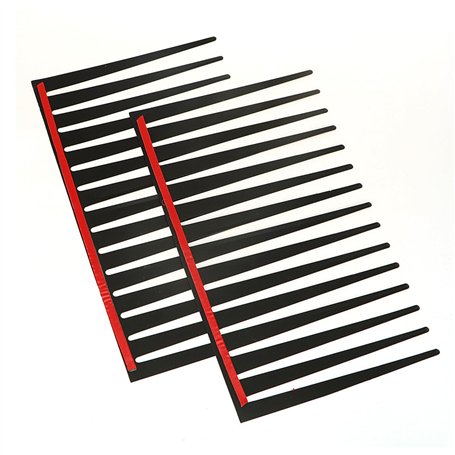 Lot de 2 autocollants pour cils de voiture - Autocollants pour cils de voiture - Autocollants noirs pour phares - Décoration int